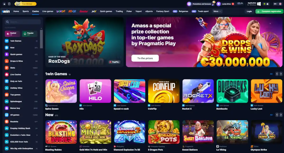 1Win Casino Experience Exciting Games and Big Wins Today